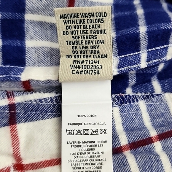 L.L. Bean Women's Relaxed Fit Light Flannel Plaid Cotton Hood Zip Up Jacket Sz S - Picture 11 of 12